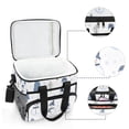 thumbnail image 6 of FORMRS Insulated Cooler Bag 24 Cans Capacity Soft Leakproof Lunch Box with Side Pockets, Cartoon Snowmen, 6 of 7