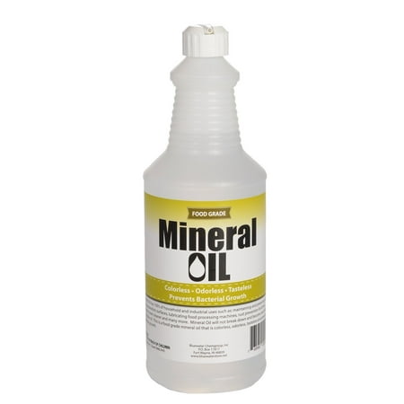 Premium 100% Pure Food Grade Mineral Oil USP, 1 Quart (32 ...