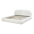 thumbnail image 5 of Jennifer Taylor Home Archie Puffy Grounded Upholstered Platform Bed, King, Almond White, 5 of 12