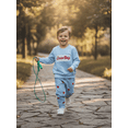 thumbnail image 4 of BemeyourBBs Toddler Baby Boys Girls Valentines Day Outfit Fall Winter Spring Clothes Lover Boy Embroidery Long Sleeve Pullover Crewneck Sweatshirt Heart Plaid Pants Cute 2Pcs Clothing Set, 4 of 9