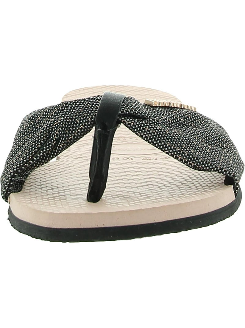 Havaianas Womens You Tropez Shine Slip On Casual Flip-Flops