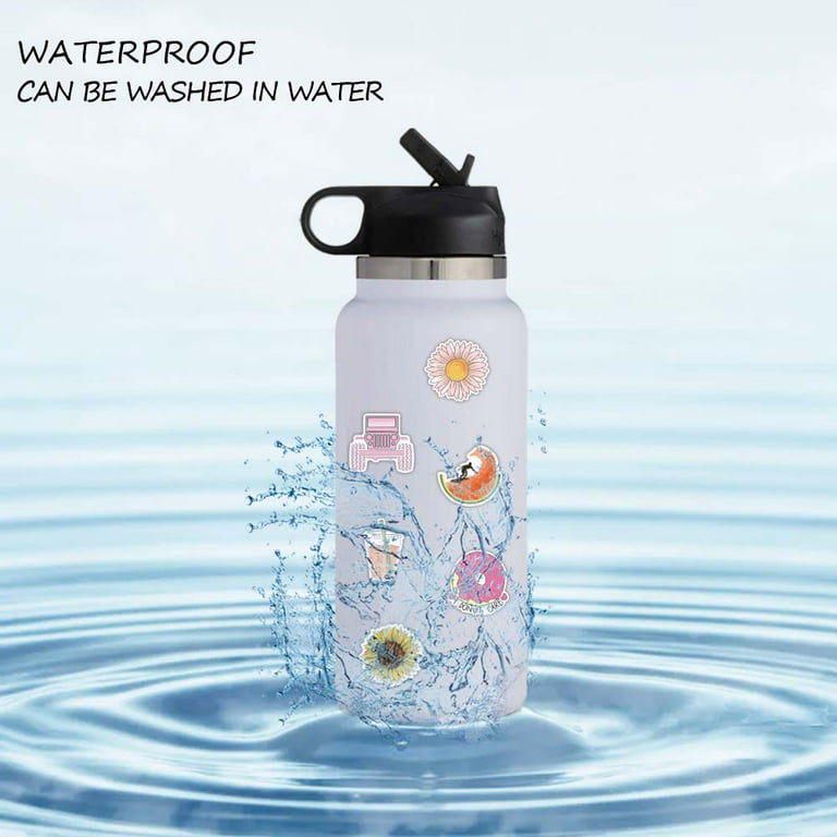 Cute Light Blue Hydroflask With Stickers !  Custom hydro flask, Preppy  water bottles, Trendy water bottles