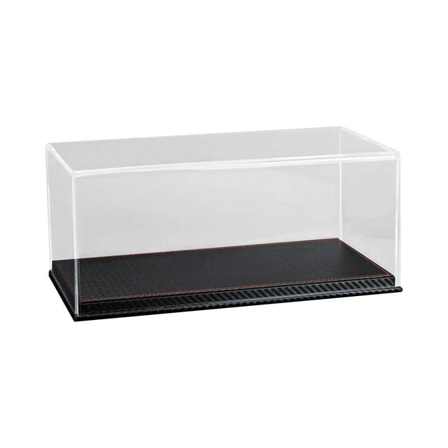 Vitrina transparente de acrílico, organizador decorativo y duradero, modelos de coches a escala 1:64 bases de fibra de carbono