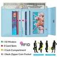 thumbnail image 3 of Badiya Small Wallet for Women with Zipper Coin Pocket RFID Blocking Credit Card Holder, 3 of 6