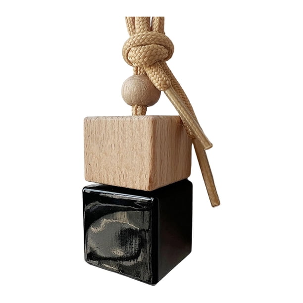 Ambientador colgante para coche, difusor de perfume, frasco, contenedor de fragancia aromática Negro