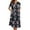 Black Petunias, variant on House Dress for Women with Pockets Button Down Duster Housecoat Short Sleeve Patio Dress Nightgown