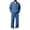 Royal Blue, variant on TOMVIGX Mens Sweatsuits 2 Piece Set Button Placket Waffle Knit Polo Tops and Loose Wide Leg Pants Streetwear Jogging 2 Piece Outfits