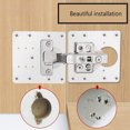 thumbnail image 2 of Eigraketly Bisagra para armario de oficina, placa de reparación, cajón de armario, bisagras de acero inoxidable, tablero, accesorios de Hardware Herramientas y ferretería, 2 of 6