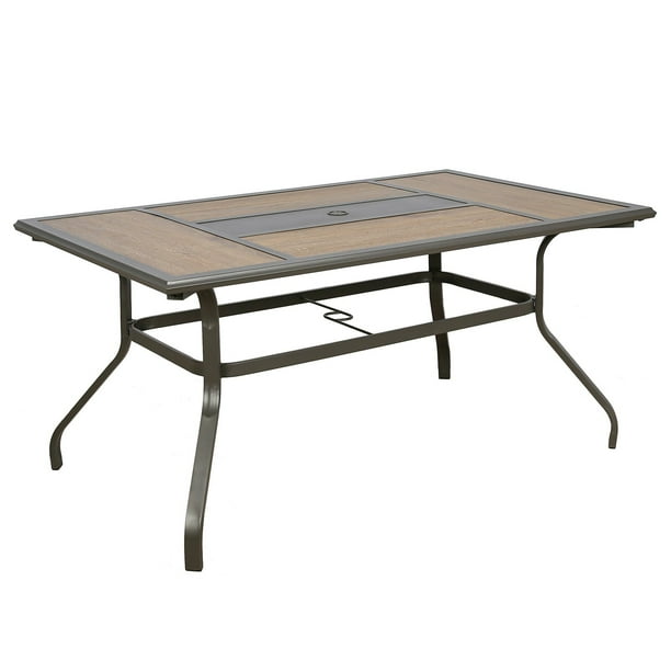 Outdoor Dining Table, Umbrella Hole, Environmentally Preferred