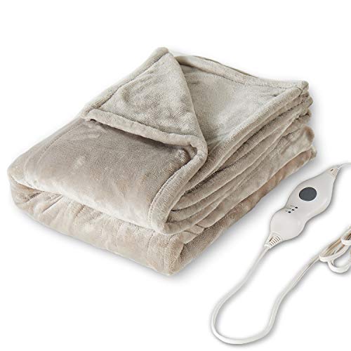 Tefici Electric Heated Blanket Throw with 3 Heating Levels & 4 Hours Auto Off,Super Cozy Soft Heated Throw with Fast Heating and Machine Washable,Home Office Use,50 x 60 Camel Tefici Electric Heated Blanket Throw with 3 Heating Levels & 4 Hours Auto Off,Super Cozy Soft Heated Throw with Fast Heating and Machine Washable,Home Office Use,50 x 60 Camel