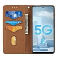 thumbnail image 4 of Compatible for Samsung Galaxy A51 4G Wallet Case with Card Slots Stand Magnet Case, Woven Texture Leather Cover with Detachable Wrist Strap for Samsung Galaxy A51 4G 6.5 Inch,Brown, 4 of 10