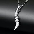 thumbnail image 4 of VIVIDELLE Mens Stainless Steel Punk Knife Dagger Pendant Necklace Men, 4 of 6