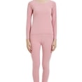 thumbnail image 1 of Jumpingount Ropa interior térmica de invierno Conjunto de calzoncillos largos Transpirable Amigable con la piel Tops de manga larga Ropa de Prendas para la parte del cuerpo Rosado SG, 1 of 6