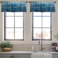 thumbnail image 3 of LALILO Kitchen Curtain Valance Ocean Waves Ocean Ocean Rod Pocket Window Curtain 52"x 18" Set of 2, 3 of 5