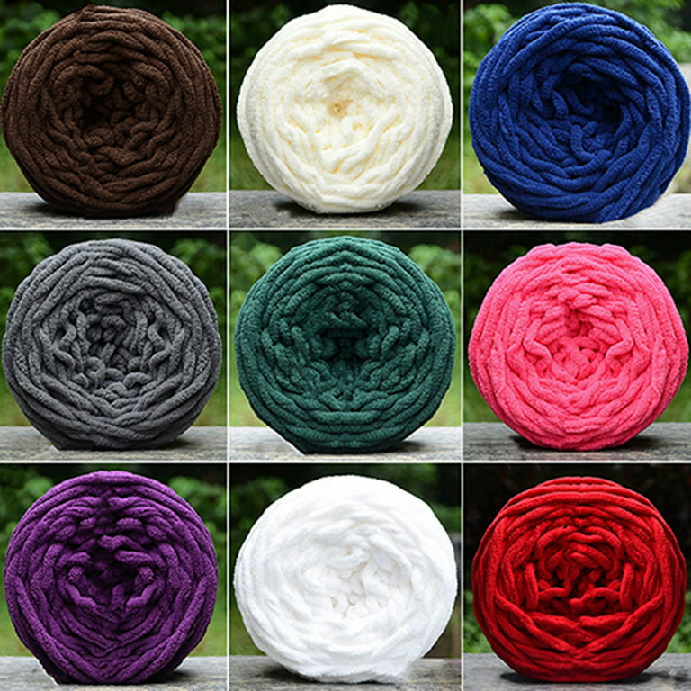 1 Roll Of Chunky Colored Knitting Yarn, Ideal For Hand-knitting Scarf