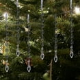 thumbnail image 2 of hulanddfd Crystal Christmas Ornaments, 6pcs Clear Acrylic Icicle Christmas Tree Ornaments Xmas Hanging Pendant for Xmas Tree Winter Holiday Party Decor 7"/18cm Clear, 2 of 8