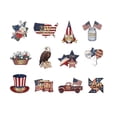 thumbnail image 2 of 12 Pcs Independent Day Wooden Home Decor Hanging Accessories Wooden Decorations For Parties And Festivals, 2 of 6