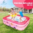 thumbnail image 2 of Piscina Inflable para el Hogar Rosa Mediddas 150*110*50 cm Ele Gate Primaria, 2 of 7