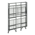 thumbnail image 4 of Convenience Concepts Xtra Storage 3 Tier Wide Folding Metal Shelf, Speckled Gray, 4 of 8