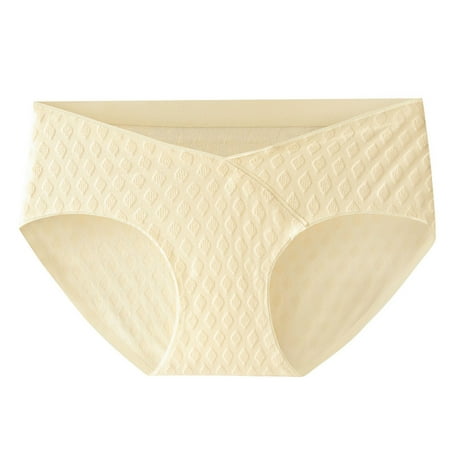 Jamicy Maternity Panties Clearance Women s High Waisted Underwear Cotton No Show Panties Breathable Stretch Seamless Ladies Panty Underpants