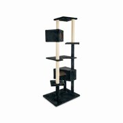 Animaze 6-Level Black Cat Tree, 76 H