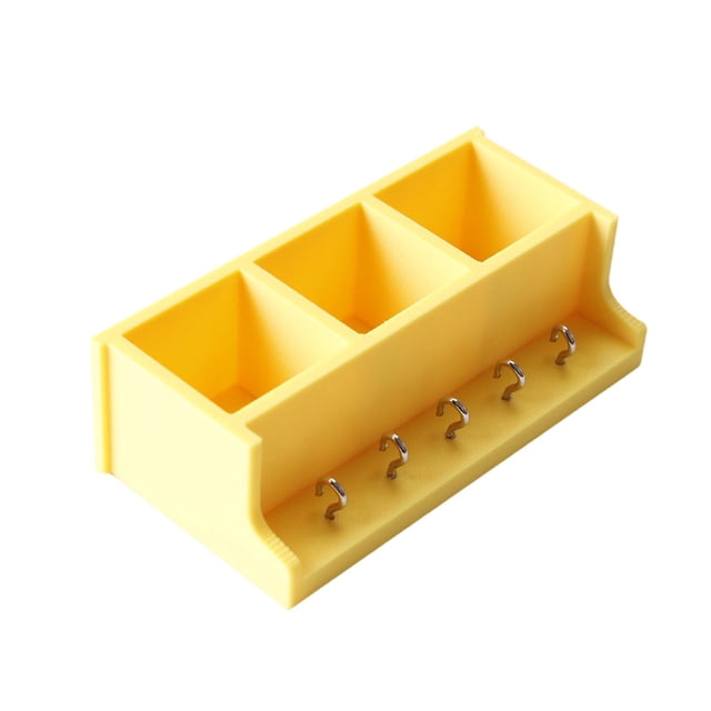 Estante de almacenamiento de pared para casa de muñecas 1/12, muebles para casa de muñecas, adorno para diorama, accesorios multiusos para de muñecas, Amarillo