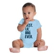 thumbnail image 6 of Best Lil Bro Ever Cute Little Brother Bodysuit Jumper Boys Infant Baby Brisco Brands 6M, 6 of 7