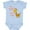 Baby Blue, variant on My Papa Loves me- cute giraffe Boys or Girls Baby Bodysuit
