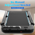thumbnail image 4 of Under Desk Treadmill 2.5HP, 3-in-1 Foldable Walking Pad with 0.6-6.2MPH & 9% Incline, Portable Treadmill for Home & Office with Remote & LED Display, 4 of 10