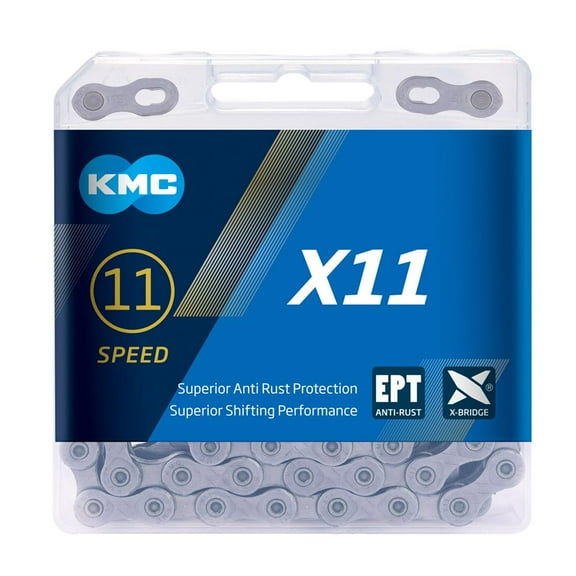 KMC X11 EPT 11 Speed Chain, Dark Silver, 118 Link