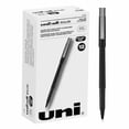 thumbnail image 3 of uni-ball® Rollerball™ Pens, Micro Point, 0.5 mm, 80% Recycled, Black Barrel, Black Ink, Pack Of 12 Pens, 3 of 6