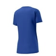 thumbnail image 4 of Sport Tek Adult Female Women Plain Short Sleeves T-Shirt True Royal X-Small, 4 of 4