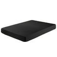 thumbnail image 2 of BedDecor 100% Egyptian Cotton 1 Pcs Fitted Sheet 10 Inches Stripe(Black,Twin Xl), 2 of 5