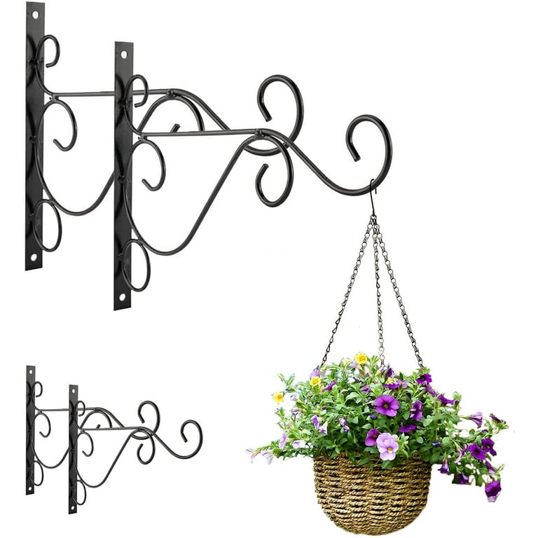 Hanging Plant Bracket, Wall Hook Plant Hanger 10 Inch Decorative