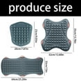 thumbnail image 3 of Shock Absorbing Motorcycle Seat Pad Contoured Ergonomic Design Breathable Bubble Surfaces Not Slip PVC Bottom for Bike, 3 of 8
