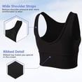 thumbnail image 4 of Top Corto Deportivo Reversible de Canalé Negro XL, 4 of 7
