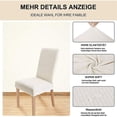 thumbnail image 3 of Fundas para sillas 4 Piezas, Funda elástica para Silla de Comedor Protector de Silla Moderno Lavable para decoración Fiesta Banquetes Oficina Hotel(Beige), 3 of 5