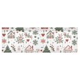 thumbnail image 6 of Yayeee Kitchen Valance Rod Pocket 54" x 18" Living Room Window Curtain, White Nordic Christmas House, 6 of 6