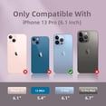 thumbnail image 2 of Compatible with iPhone 13 Pro Case, [Drop Protection] [Anti-Fingerprint] Shockproof Liquid Silicone Cover with Microfiber Lining Phone Case for iPhone 13 Pro 6.1" (2021) (Pink Purple), 2 of 14