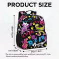 thumbnail image 7 of Uorisanigo School Backpack for Little Boys 6-8, Breathable Large Capacity Daypack with Padded Shoulder, Lightweight Preschool Bookbag for Daily Graffiti Dinosaur Print, 7 of 7