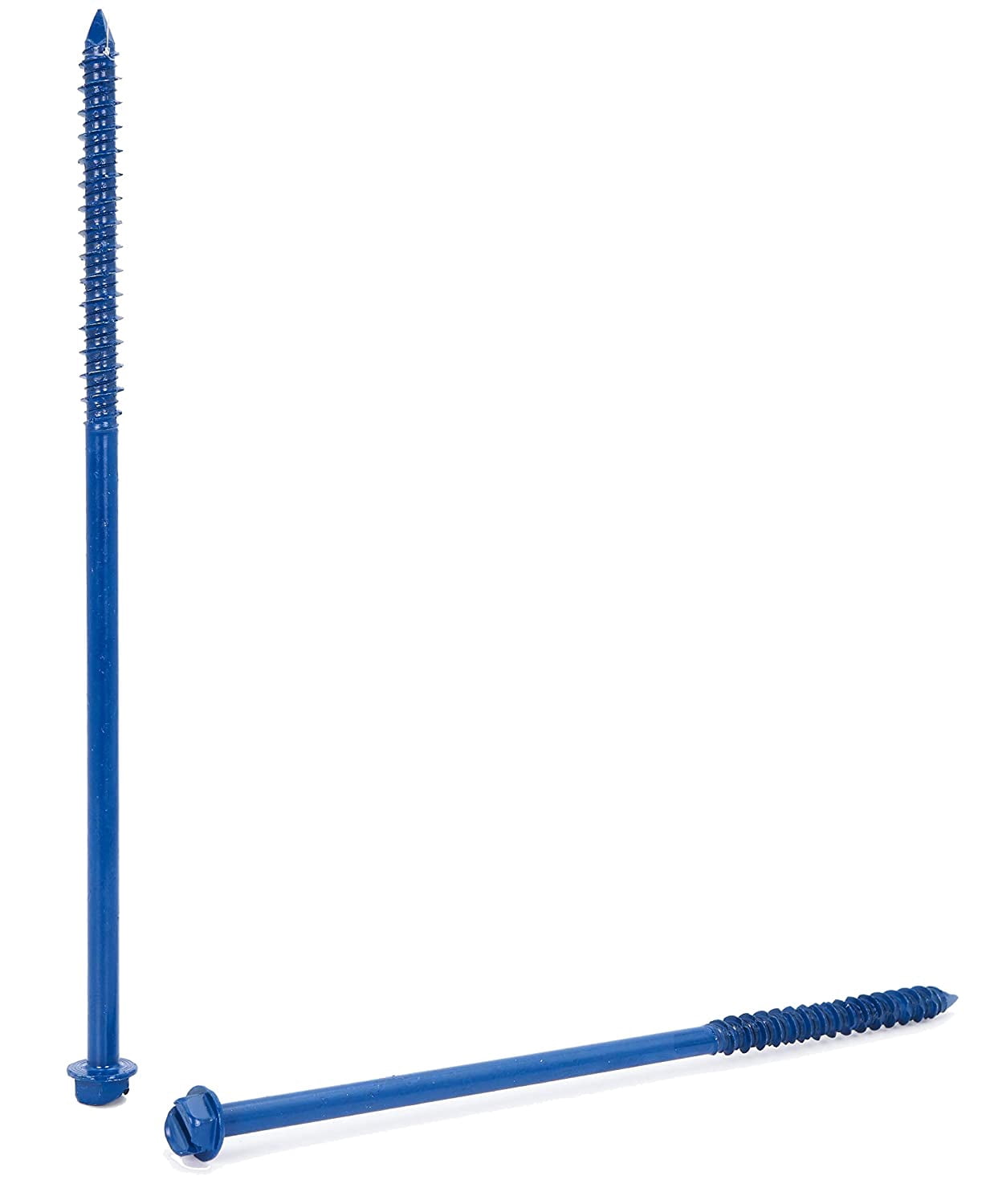 CONFAST 1/4" x 6" Hex Head Concrete Screw Anchor with Drill Bit for Anchoring to Masonry, Block or Brick (100 per Box)