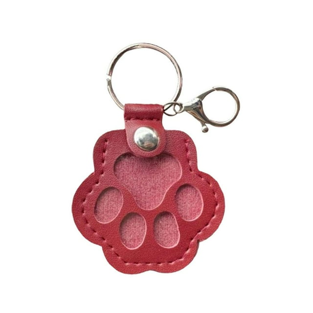 Pet Hair Memorial Keychain Charm - Dog Hair Collector Storage Box, Cute Pet Memory Keepsake for Cats & Dogs, Portable & Lightweight Pet Gift