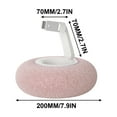 thumbnail image 3 of Pink Fluffy Pillow With Detachable Phone Stand Short Version Holder Pink Color For Mobile Devices Foldable Tabletop Support, 3 of 5