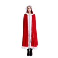 thumbnail image 1 of Capa de Navidad Invierno Cálido Con Capucha Halloween Navidad Cosplay Disfraz Papá Noel Disfraces Fiesta Con Capucha Mujeres Vintage Capa Roja Sin Mangas Chaqueta Vestido Felpa (L) oso de fresa  Electrónica, 1 of 5