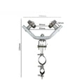 thumbnail image 2 of Système de Poulie en Acier Inoxydable Robuste / Tailles 40x40mm & 50x50mm / Double Roulement Rotation à Faible Friction / Anneau de Levage, Tuile Plate & Clips Longs / pour Applications de Levage, Grue et Porte Coulissante, 2 of 2