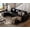 Black, variant on JULY'S SONG 91.5" Leather Modular Sectional Sofa with Storage Ottoman, Oversized L-Shaped Couch with Storage Seat, 4 Seater Couch for Living Room, Brown