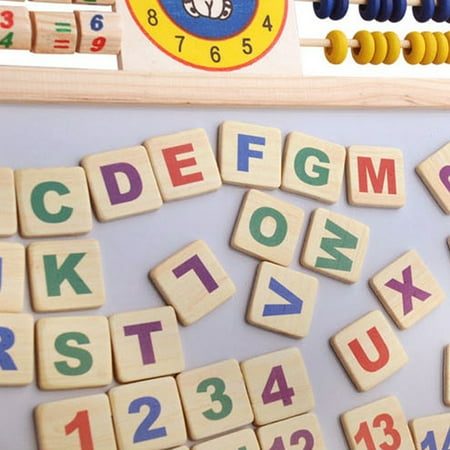 wooden calculation easel blackboard alphabet kid toy early education children drawing toys whiteboard chalk child gift sided multifunctional magnetic writing