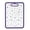 Purple, variant on BingTong Tempered Glass Cutting Board–Floral Pattern Non Slip Cutting Board,Rim Transparent Kitchen Chopping Board With Hanging Hole,Food Safe Fruit Vegetable Meat Prep Serving Tray Purple