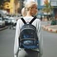 thumbnail image 7 of FORMRS Mini Backpack Purse for Women Quilted Travel Daypack Casual Shoulder Bag, Window Earth, 7 of 7