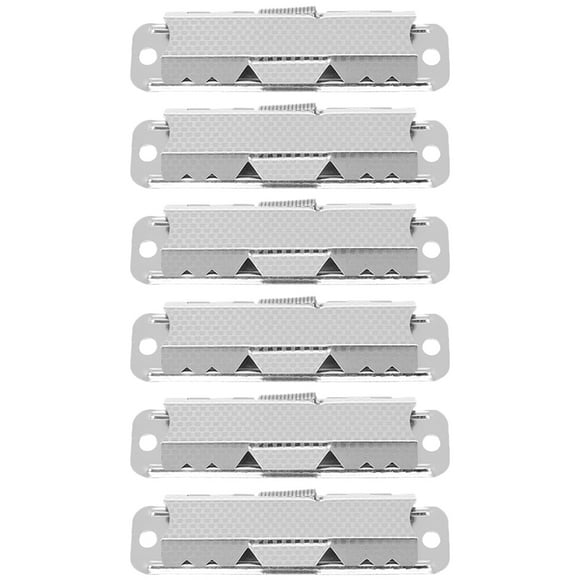 6 clips metálicos para billetes, clips para documentos de oficina, clips reemplazables para menú, clips para portapapeles.